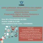 XXXV Jornada Arquivística da UNIRIO